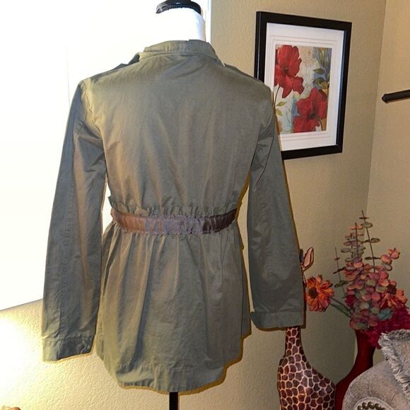 Simply Vera Wang Military Style Jacket/Trench Coat, SZ S - Picture 7 of 9